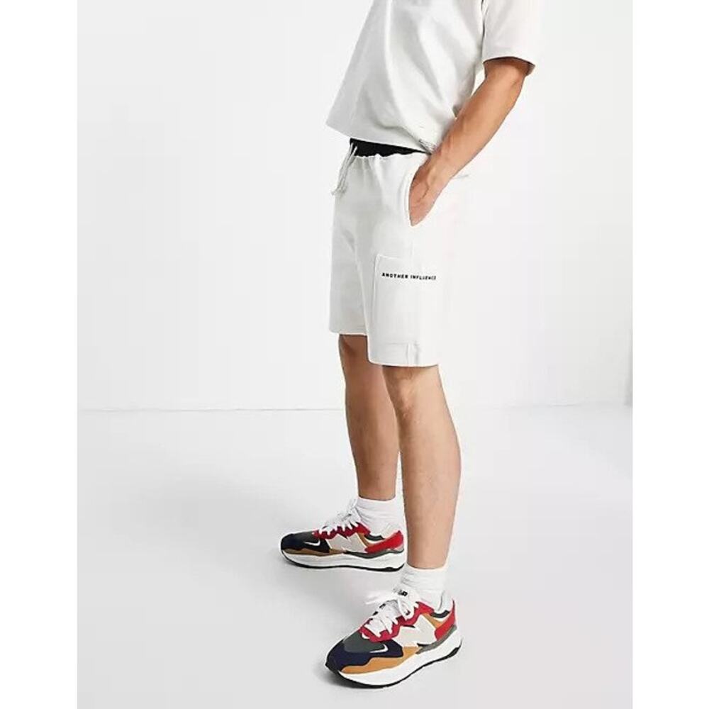 Another Influence Jersey Shorts with Pocket Ecru Sz. M NEW